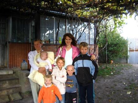 В гостях у друзів с. Журавне: Родина Урсу